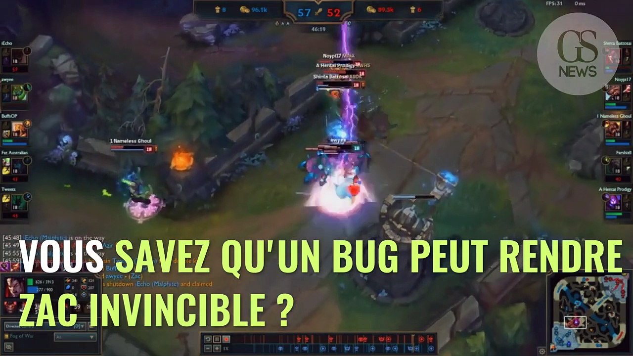 League of Legends : un nouveau bug rend Zac complètement invincible ...