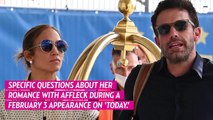 Jennifer Lopez Calls Out Hoda Kotb Split After Ben Affleck Questions