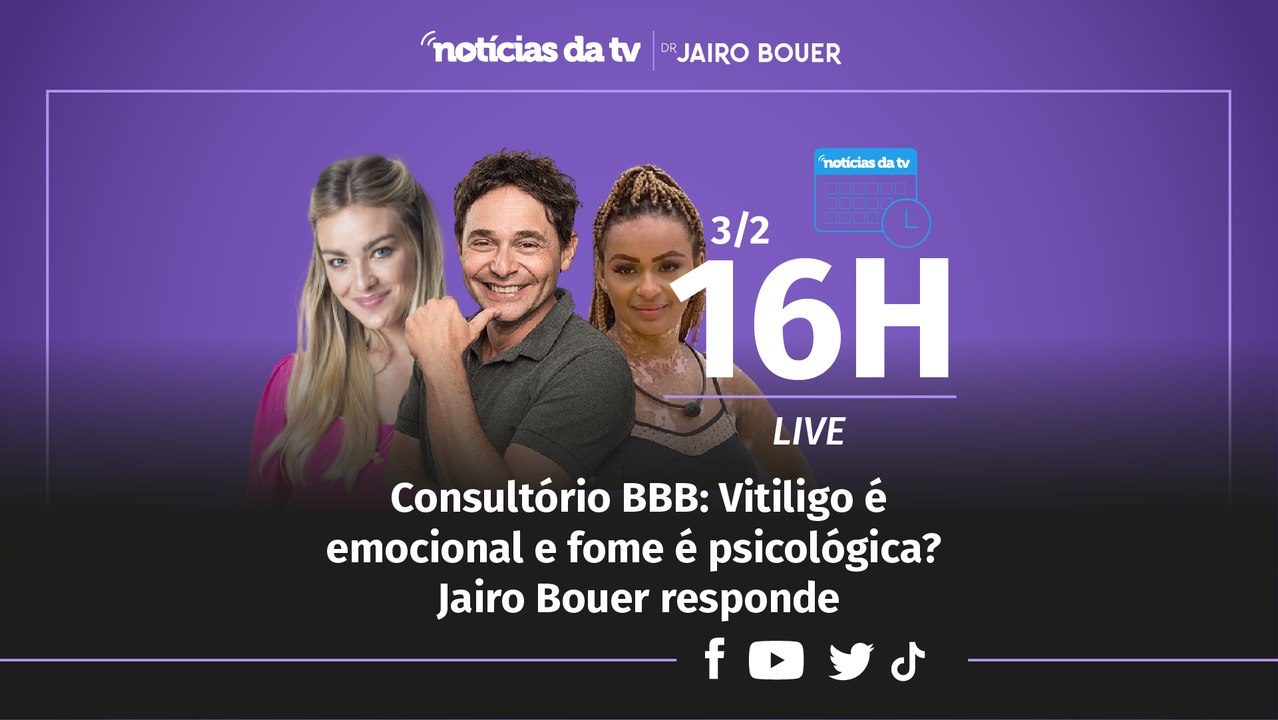 BBB 22: Vitiligo é emocional e fome é psicológica? Jairo Bouer responde Bárbara e Abravanel