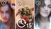 Cette fille a trouvé une technique hallucinante pour se boucler les cheveux. Le résultat est génial !