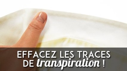 Vos vêtements ont des taches de transpiration disgracieuses ? Voilà comment les retirer !