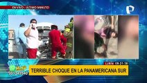 Lurín: Terrible choque en la Panamericana Sur deja 15 heridos