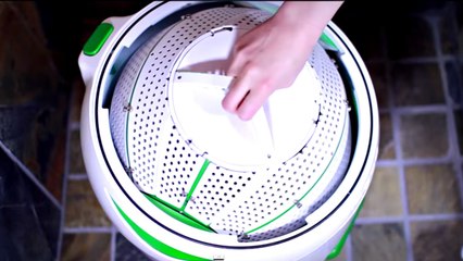 Cette machine à laver portable fonctionne sans électricité