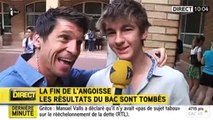 Résultats du bac : un journaliste totalement survolté sur iTélé