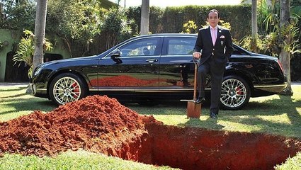 La raison qui l'a poussé à enterrer sa Bentley à 400 000 euros est complètement folle