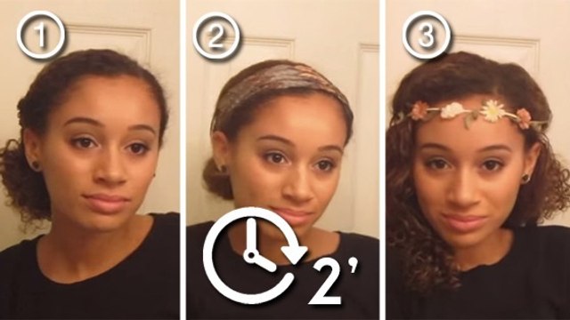 Ces coiffures pour cheveux frisés sont très simples à faire. A essayer d'urgence