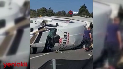 İnsanlık ölmüş dedirten görüntü! Meksika’da sürücünün öldüğü kazada ürünler yağmalandı