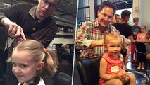 Dans ce salon de coiffure, les papas apprennent à coiffer leurs filles
