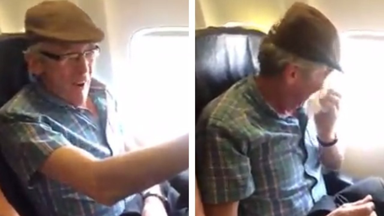 Cet Irlandais de 57 ans prend l'avion pour la première fois