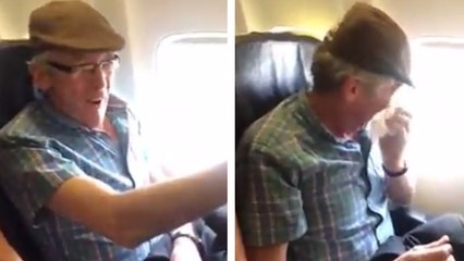 Cet Irlandais de 57 ans prend l'avion pour la première fois