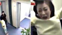Caméra cachée : des personnes sont prises au piège dans un ascenseur toboggan