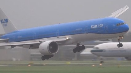 L'atterrissage très mouvementé d'un Boeing aux Pays-Bas