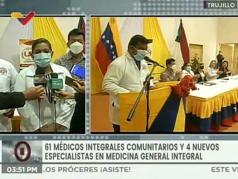 UCS Hugo Chávez en Trujillo gradúa a 61 estudiantes de Medicina Integral Comunitaria
