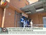 Gobierno del estado La Guaira rehabilita sala de emergencia en el Periférico de Pariata