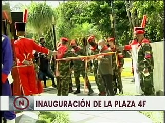 Inauguran Plaza 4F en sede de Fuerte Tiuna en Caracas