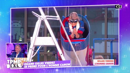 Quand Gilles Verdez se prend pour "l'homme canon" !