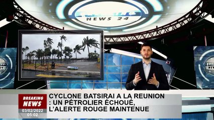 Ouragan Bazilai à La Réunion : un pétrolier échoué, l'alerte rouge demeure