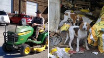 Cet homme a fabriqué un petit train pour promener des chiens abandonnés