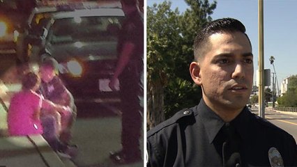 Un policier empêche une adolescente de 12 ans de se suicider du haut d'un pont, et devient un héros