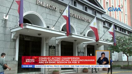Comelec acting chairperson, pangungunahan ang en banc session sa Feb. 9 | UB