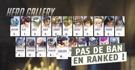 Overwatch : voici pourquoi il n'y a pas de ban de héros en ranked