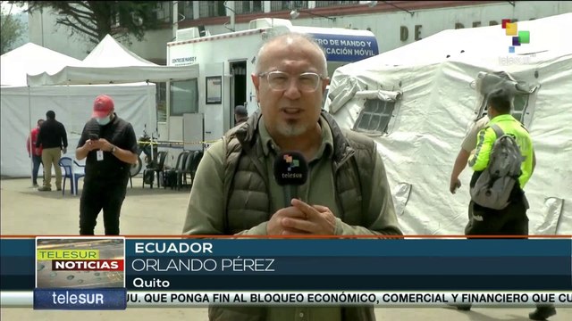 Autoridades ecuatorianas continúan operativo para atender necesidades de afectados por deslave
