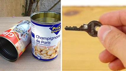 Comment faire un double des clés d'urgence avec une boîte de conserve ?