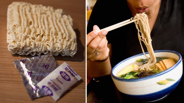 Que se passe t-il dans votre estomac lorsque vous mangez des nouilles instantanées ?