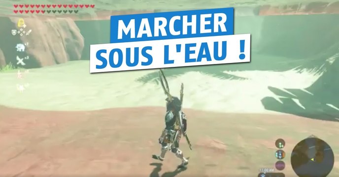 The Legend of Zelda Breath of the Wild : un bug permet de marcher sous l'eau
