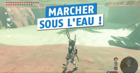 The Legend of Zelda Breath of the Wild : un bug permet de marcher sous l'eau