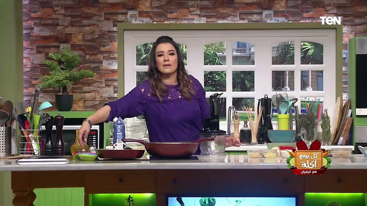 طريقة عمل طاجن قرنبيط بصوص الطحينة مع الشيف فيفيان