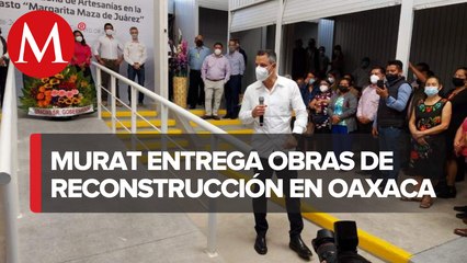 Alejandro Murat entrega zona de artesanías de la central de abasto de Oaxaca de Juárez