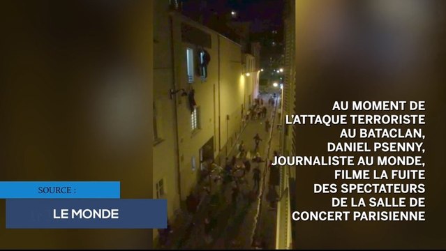 Attentat Paris - Attaque du Bataclan : la fuite des spectateurs filmée depuis un balcon