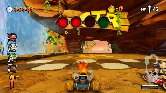 Crash Bandicoot's Home CTR Track Gameplay - Crash Team Racing Nitro Fueled