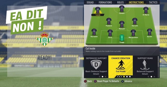 FIFA 17 : EA interdit une formation jugée trop puissante