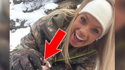 Kendall Jones choque la toile en posant avec des dépouilles d'animaux sauvages !