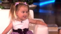 Ellen DeGeneres reçoit une fillette de 3 ans qui a vraiment réponse à tout