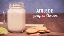 Atole de pay de limón, ¡con leche condensada!