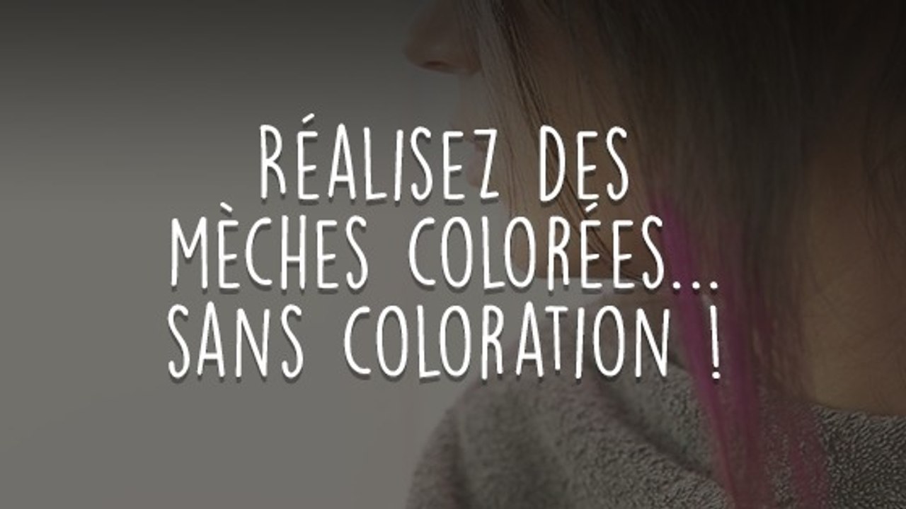 Cheveux : réaliser des mèches de couleur avec un fard à paupières