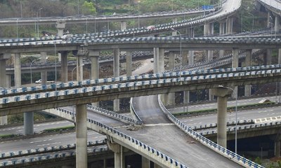 Chongqing, Chine : l'échangeur de Huangjuewan rend la ville impossible à quitter