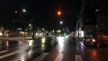 Semáforos da Avenida Brasil com a Rua Visconde de Guarapuava estão no amarelo intermitente