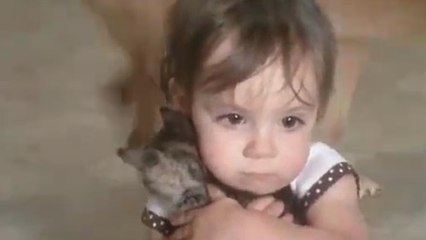 Cette fillette reçoit un chaton et a la plus belle réaction du monde !