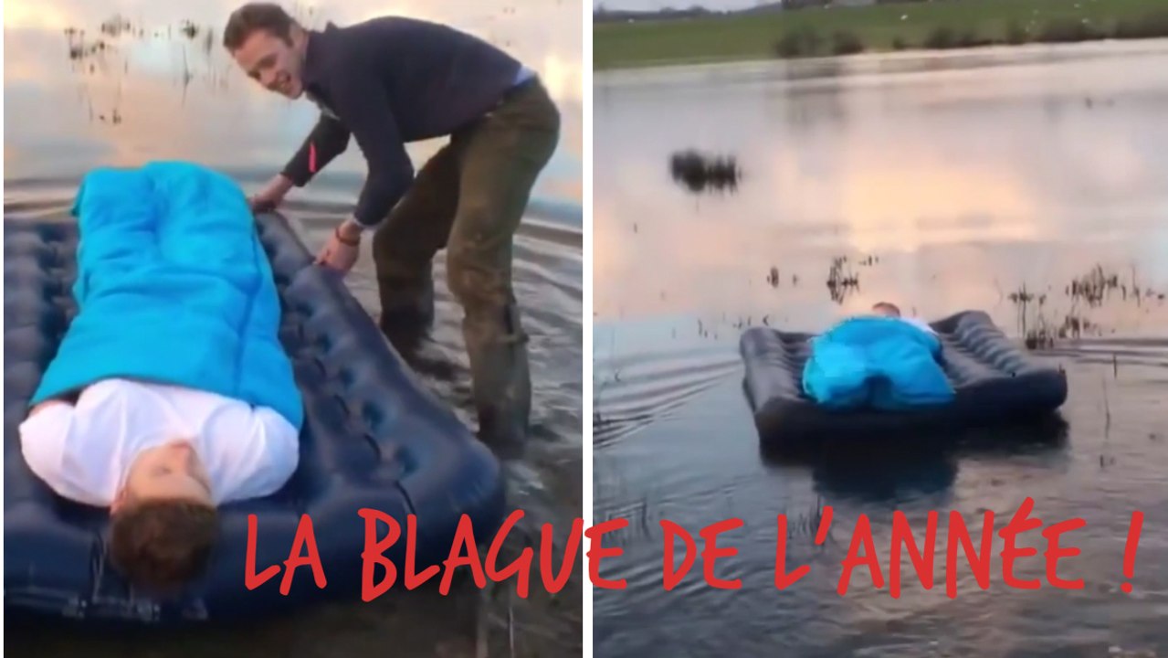 La blague du pote qui se retrouve au beau milieu d'un lac