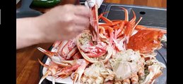 eat with mizzang | king crab, ramen