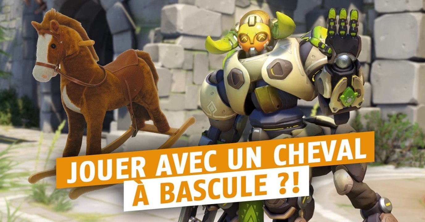 Overwatch : il joue Orisa avec un cheval à bascule et un Nerf gun