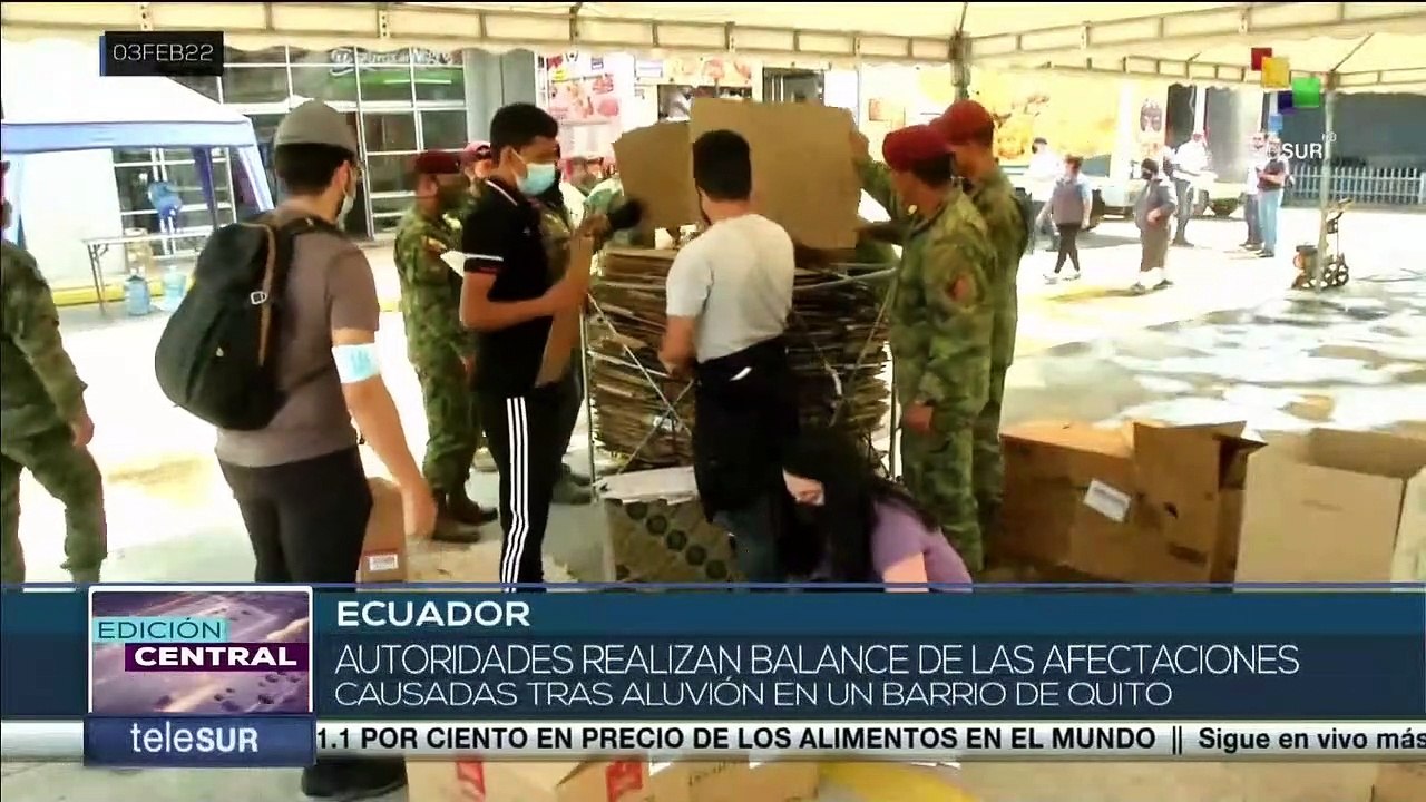 Ecuador: Autoridades realizan balance de las afectaciones causadas tras el aluvión
