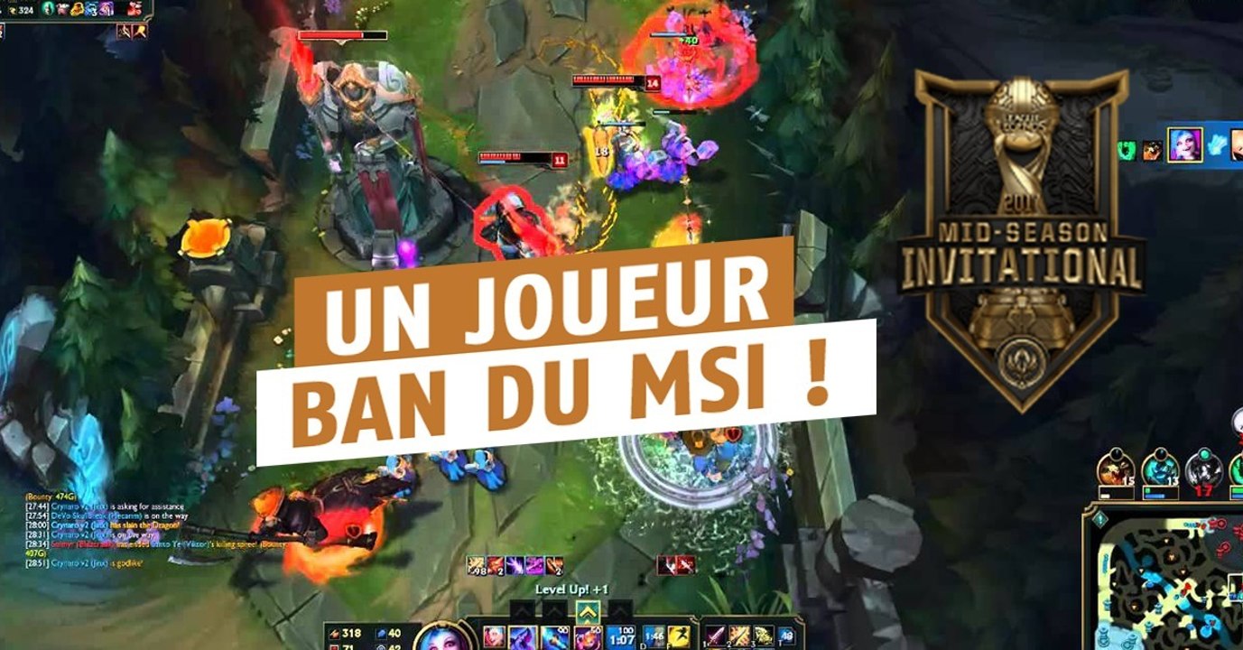 League of Legends : alors que le MSI n'a pas encore commencé, un joueur est déjà suspendu