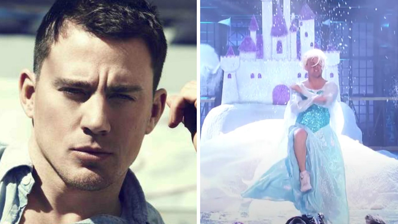 Channing Tatum chante "libérée, délivrée" déguisé en Reine des neiges
