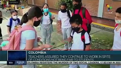 Colombia: Teachers protest demanding guarantees for face-to-face classes