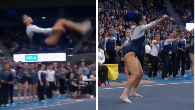 Avec ses pas de hip-hop inclus dans sa prestation, cette gymnaste a enflammé le public et internet
